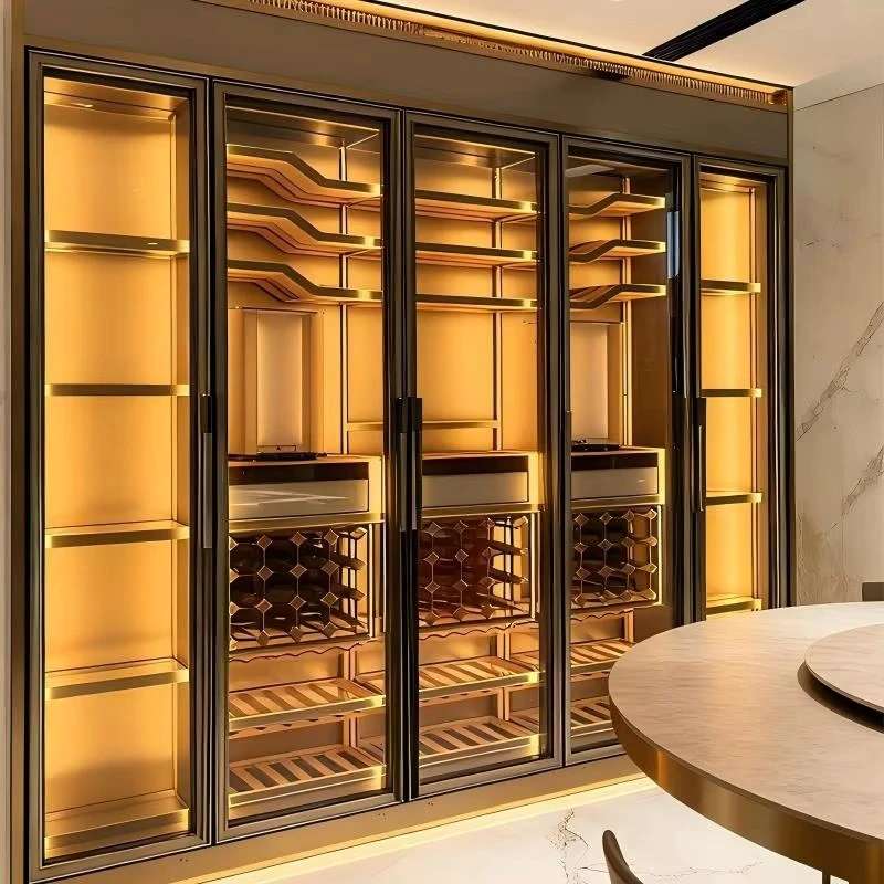 Customized Light Luxury Constant Temperature Wine Cabinet Red Wine Display Cabinet Living Room Wall Rack
Customized Light Luxury Constant Temperature Wine Cabinet Red Wine Display Cabinet Living Room Wall Rack