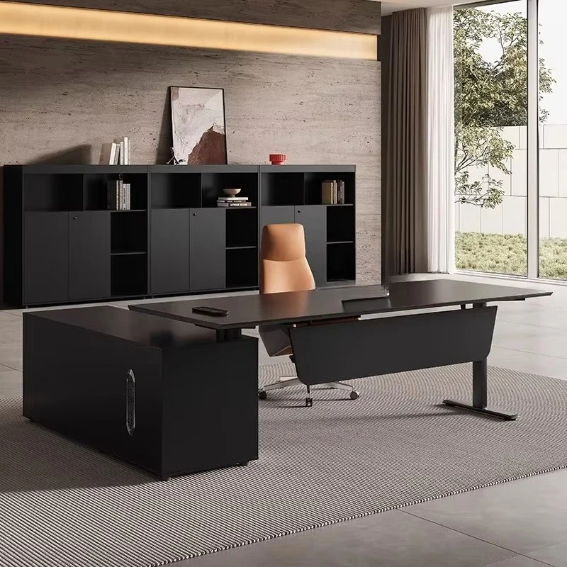 Modern Executive Office Furniture Automatic Electric Lifting Standing Desk Height Adjustable Wooden Desktop Executive Desk
Modern Executive Office Furniture Automatic Electric Lifting Standing Desk Height Adjustable Wooden Desktop Executive Desk