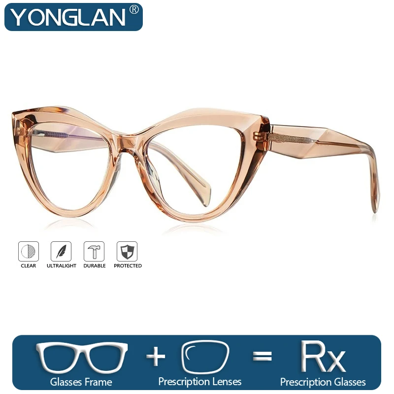 YONGLAN Fashion Butterfly Eyeglasses Customized Prescription Glasses Anti Blue Light Reading Glasses Women Myopia Eyewear
YONGLAN Fashion Butterfly Eyeglasses Customized Prescription Glasses Anti Blue Light Reading Glasses Women Myopia Eyewear