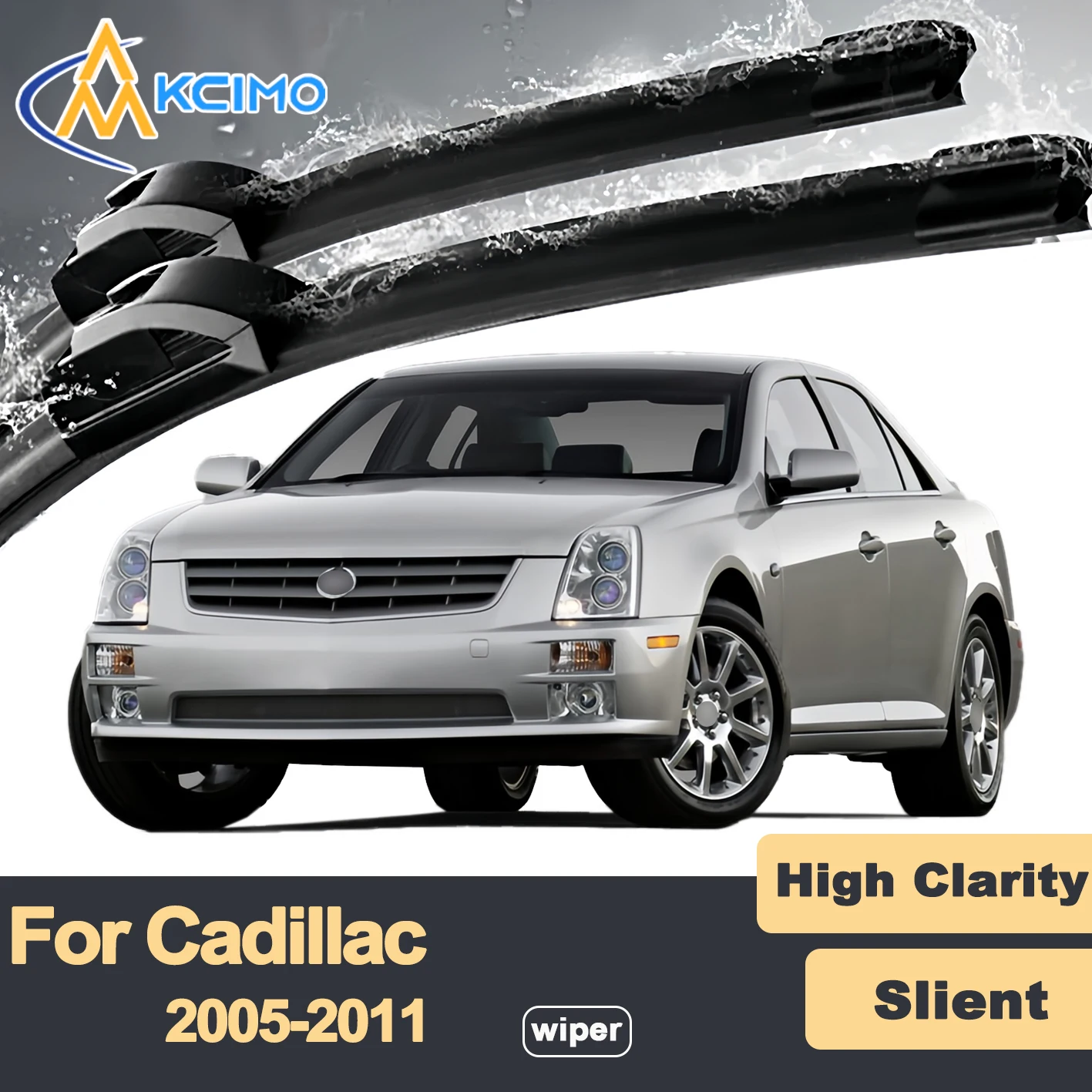 Premium Rubber Durable Silent Windshield Wiper Blades 2pcs for Cadillac STS 2005-2011 SLS STS-V Front Wiper Blades Set
Premium Rubber Durable Silent Windshield Wiper Blades 2pcs for Cadillac STS 2005-2011 SLS STS-V Front Wiper Blades Set