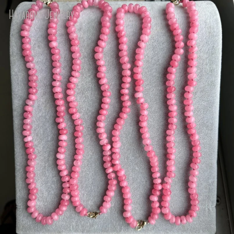 10Pcs Fashion Jewelry Handmade Rose Pink Bead Gemstone Natural Stone Bohemian Boho Bead Choker Necklace
10Pcs Fashion Jewelry Handmade Rose Pink Bead Gemstone Natural Stone Bohemian Boho Bead Choker Necklace