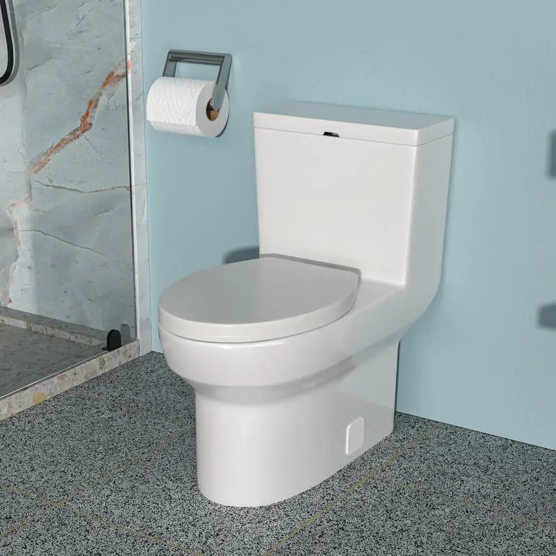 Ceramic One-Piece Toilet, Single Flush with Soft-Close Seat, Modern Design, Efficient Water Use, Ideal for Bathrooms
Ceramic One-Piece Toilet, Single Flush with Soft-Close Seat, Modern Design, Efficient Water Use, Ideal for Bathrooms
