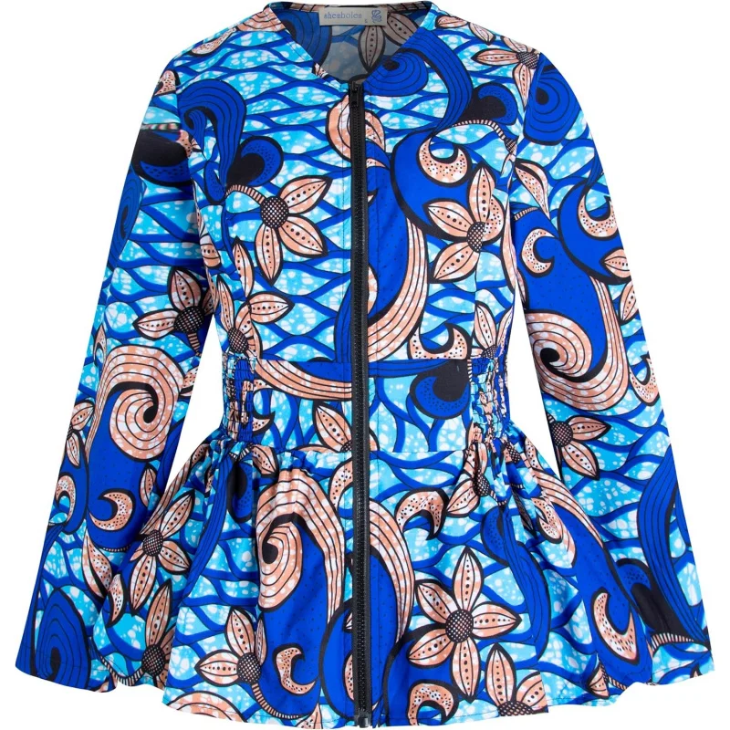 Women African Print Shirt Ankara Long Sleeves Top
Women African Print Shirt Ankara Long Sleeves Top