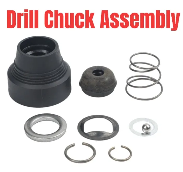 Black SDS Hammer Drill Chuck Assembly Repair Kit For HR2630 HR2631F Electric Rotary Power Tool Parts 455393-4 346177-0
Black SDS Hammer Drill Chuck Assembly Repair Kit For HR2630 HR2631F Electric Rotary Power Tool Parts 455393-4 346177-0