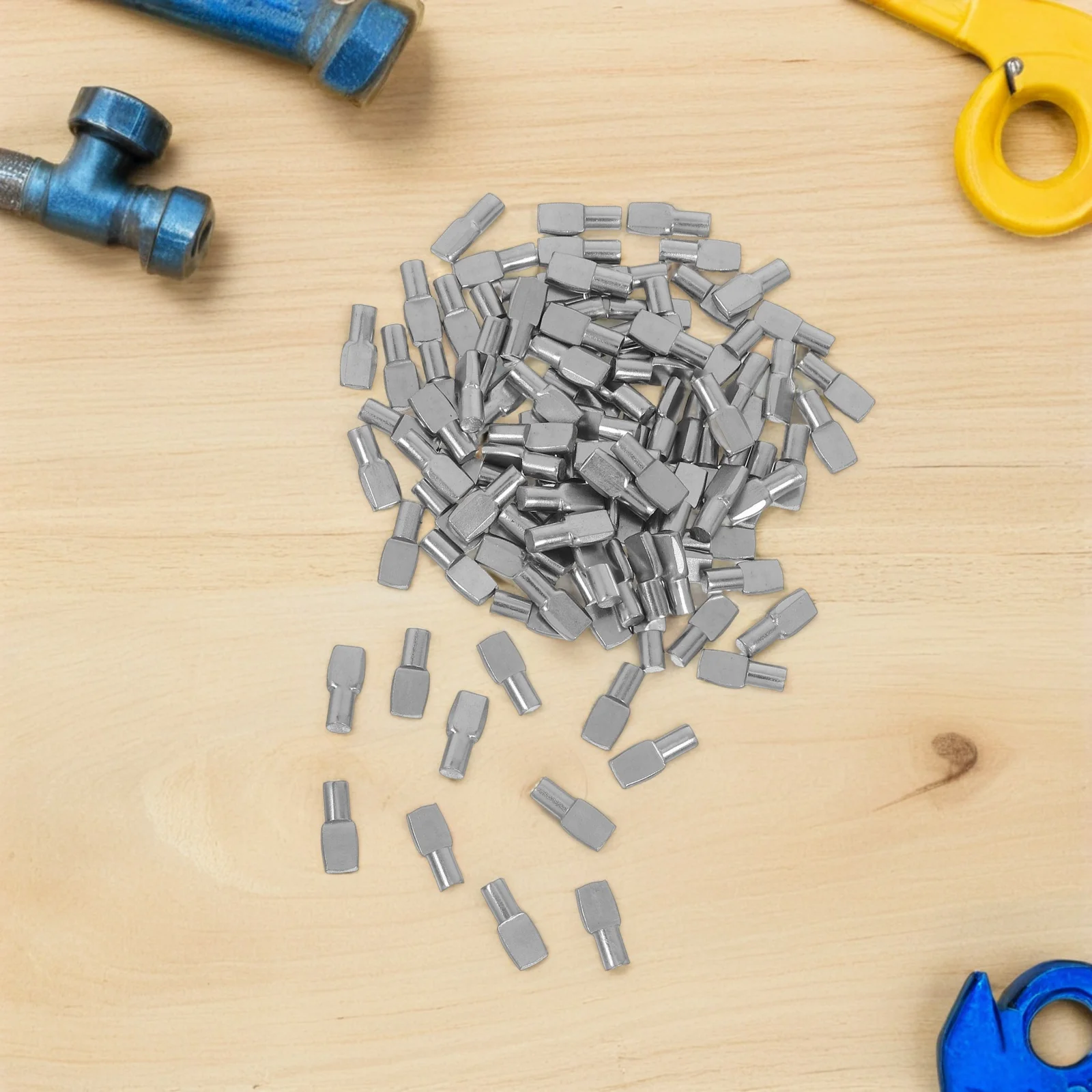 100Pcs Anti-Slip Glass Shelf Bracket Pins Heavy-Duty Furniture Support Pegs for Kitchen Cabinets Bookcases Wardrobes
100Pcs Anti-Slip Glass Shelf Bracket Pins Heavy-Duty Furniture Support Pegs for Kitchen Cabinets Bookcases Wardrobes