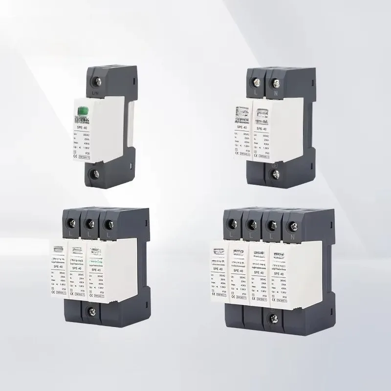 1P 2P 3P 4P AC SPD T1 T3 Surge Protection Devices 20KA 40KA 275V 385V for industrial homeuse PV Solar System T2 Arrester Device
1P 2P 3P 4P AC SPD T1 T3 Surge Protection Devices 20KA 40KA 275V 385V for industrial homeuse PV Solar System T2 Arrester Device
