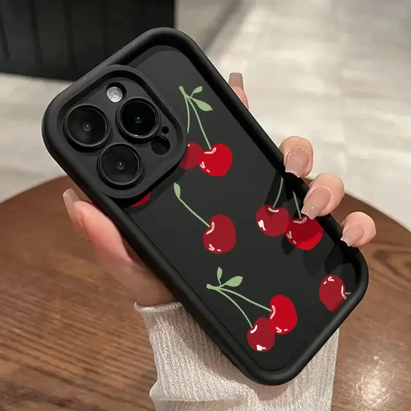 Cute Cartoon Cherry strawberry Pattern Silicone Phone Case For iPhone 16 15 14 13 12 11 Pro Max XS XR 14 15 16 7 8 Plus Cover
Cute Cartoon Cherry strawberry Pattern Silicone Phone Case For iPhone 16 15 14 13 12 11 Pro Max XS XR 14 15 16 7 8 Plus Cover
