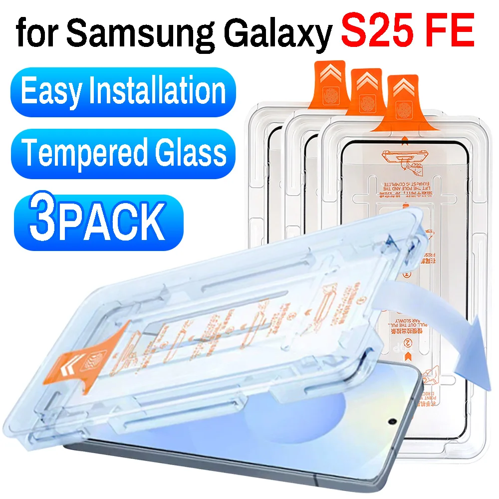 Dust Free Easy Installation Screen Protectors for Samsung Galaxy S25 FE HD Clear Anti-scratch Tempered Glass for Galaxy S25 FE
Dust Free Easy Installation Screen Protectors for Samsung Galaxy S25 FE HD Clear Anti-scratch Tempered Glass for Galaxy S25 FE