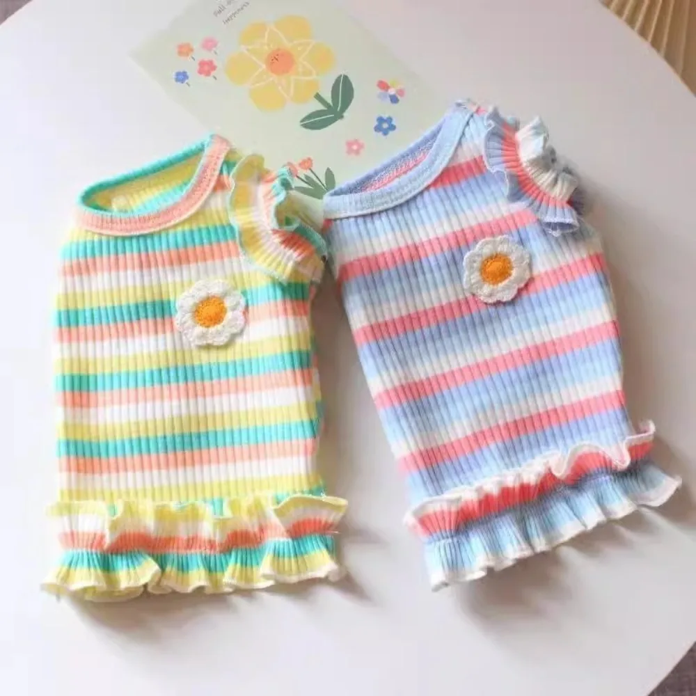 Creative Soft Dog Striped T Shirt Comfortable Exquisite Puppy Clothes Cute Polyester Pet Dog Dress Summer
Creative Soft Dog Striped T Shirt Comfortable Exquisite Puppy Clothes Cute Polyester Pet Dog Dress Summer