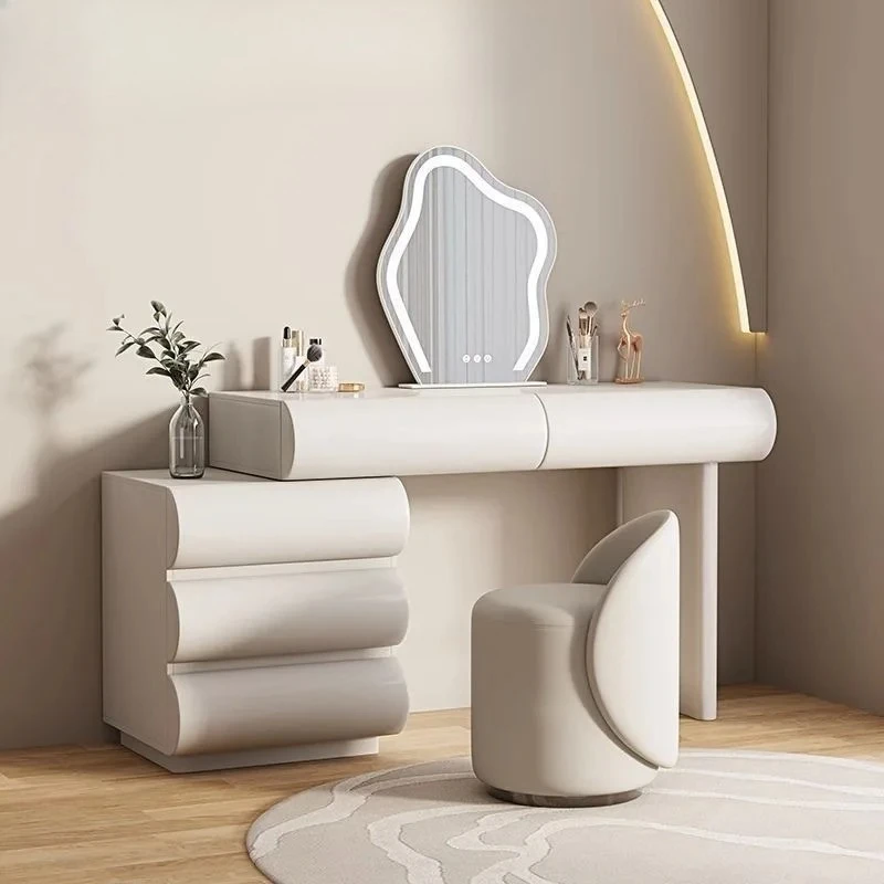 Solid wood paint dresser storage cabinet chest integrated bedroom simple bedside telescopic dressing table combination
Solid wood paint dresser storage cabinet chest integrated bedroom simple bedside telescopic dressing table combination