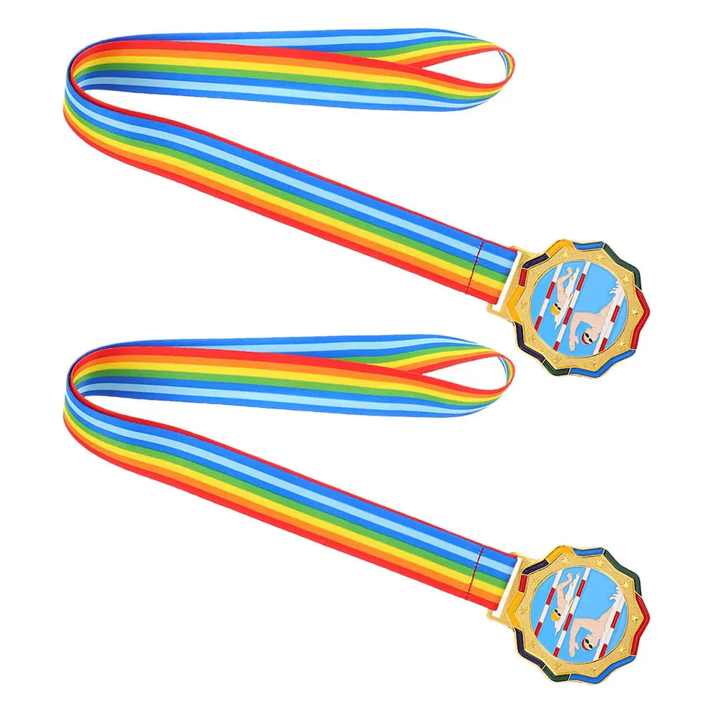 2pcs Swimming Medals Durable Metal Award Trophy Neck Ribbons Sports Competition School Event Party Racing Trophy
2pcs Swimming Medals Durable Metal Award Trophy Neck Ribbons Sports Competition School Event Party Racing Trophy