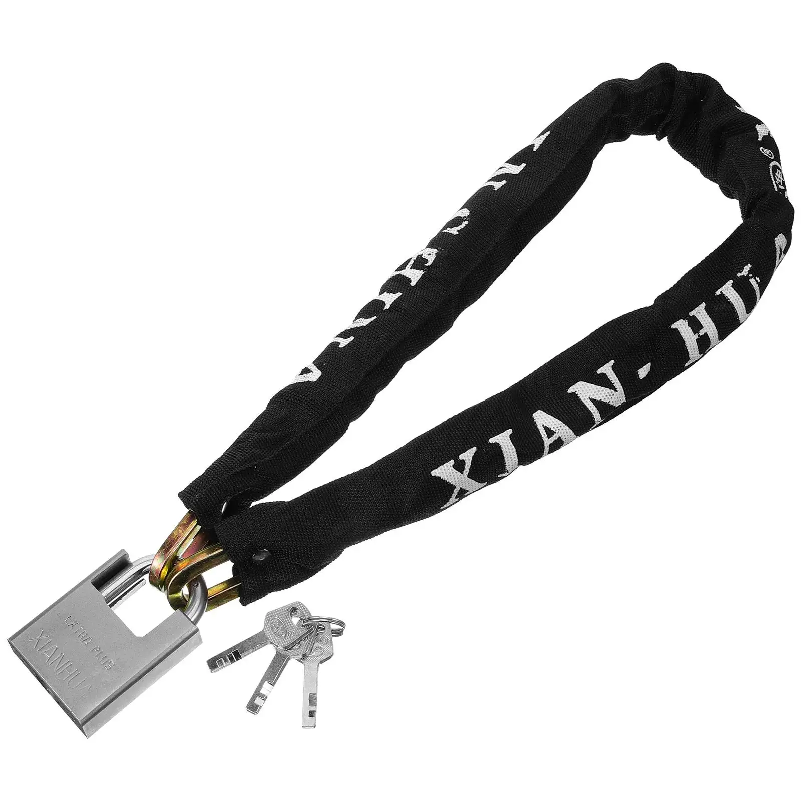 Bicycle Lock 8cm Long 3cm Thick 8mm Chain Alloy Forging 3 Keys Password Steel Cable Horseshoe Ring Bike Accessories Cycling
Bicycle Lock 8cm Long 3cm Thick 8mm Chain Alloy Forging 3 Keys Password Steel Cable Horseshoe Ring Bike Accessories Cycling