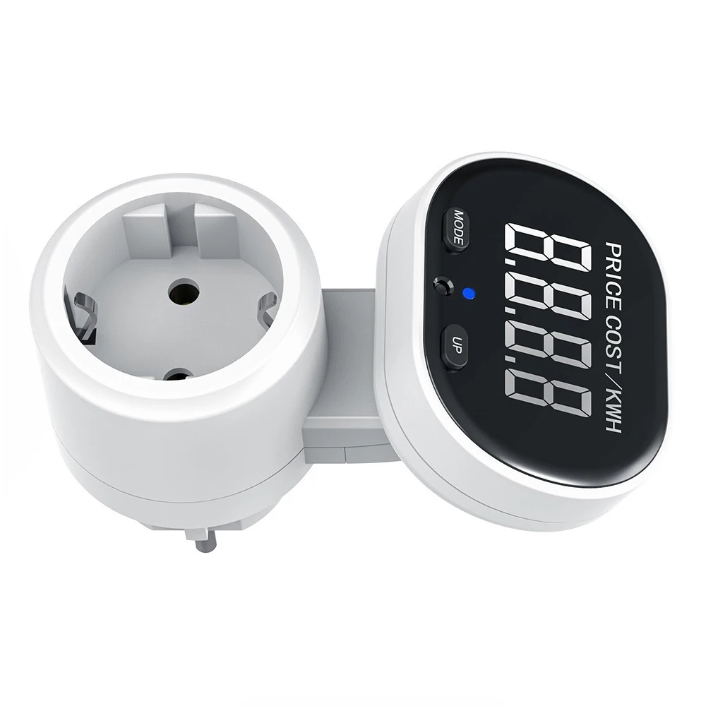 EU Plug Large Screen Rotatable Power Meter Socket 16A 3680W High Power Energy Monitor Billing Outlet 230V 50Hz Metering Socket
EU Plug Large Screen Rotatable Power Meter Socket 16A 3680W High Power Energy Monitor Billing Outlet 230V 50Hz Metering Socket