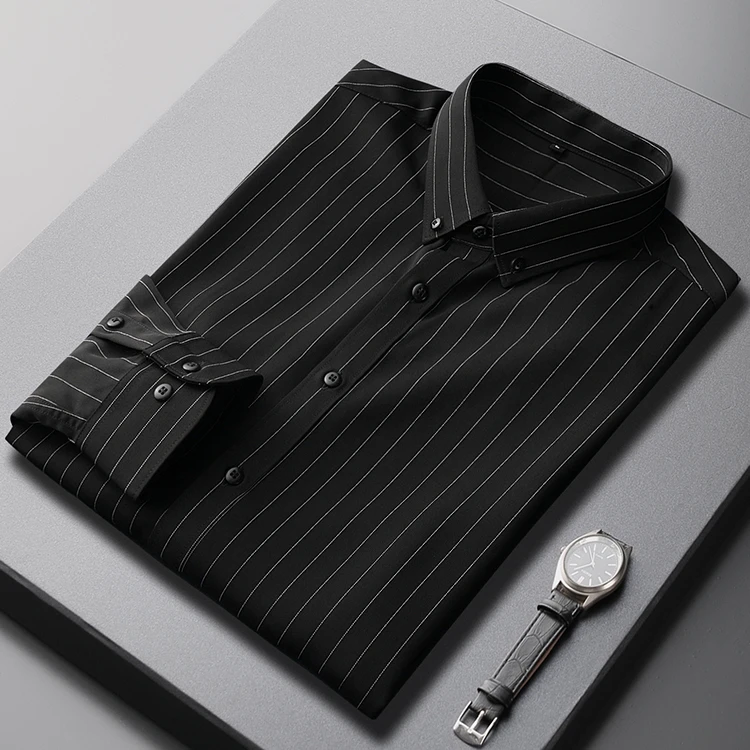 2022 Autumn New Korean Fashion Casual Button Down Tops Men Design Brand Slim Fit Man Shirts Long Sleeve Striped Blouse W394
2022 Autumn New Korean Fashion Casual Button Down Tops Men Design Brand Slim Fit Man Shirts Long Sleeve Striped Blouse W394