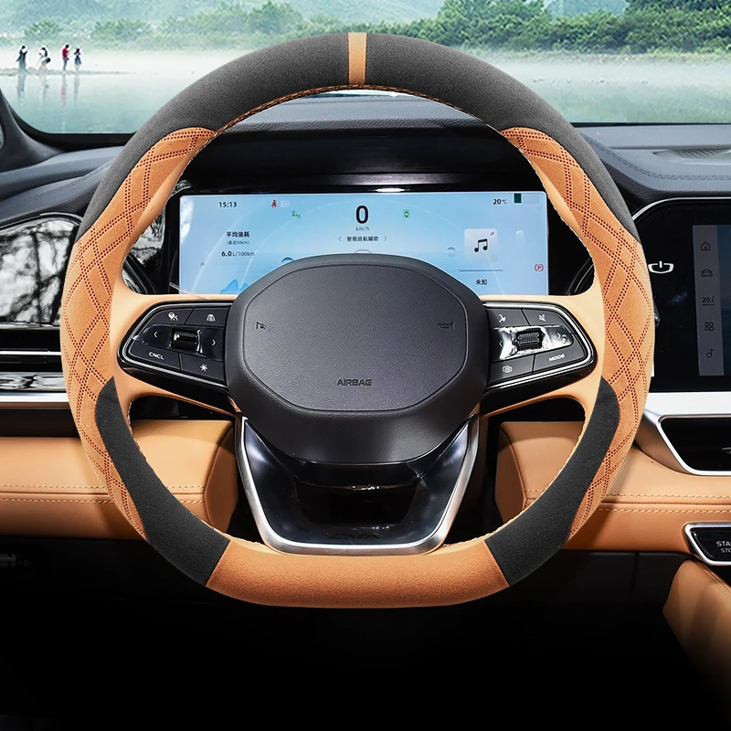 Подходит для Geely Monjaro, двухцветный замшевый защитный чехол на руль автомобиля, прикрепленный к руле
Подходит для Geely Monjaro, двухцветный замшевый защитный чехол на руль автомобиля, прикрепленный к руле