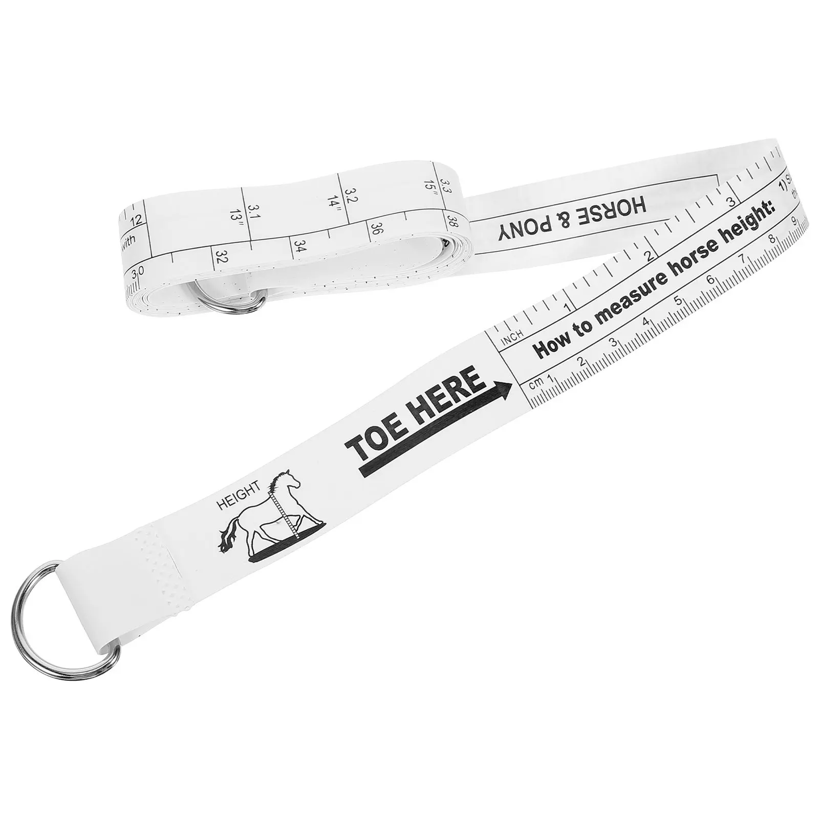 Professional Horse Tape Measure Accurately Printed Scale Portable Convenient Roll-Up Design for Horse Body Weight Height Waist
Professional Horse Tape Measure Accurately Printed Scale Portable Convenient Roll-Up Design for Horse Body Weight Height Waist