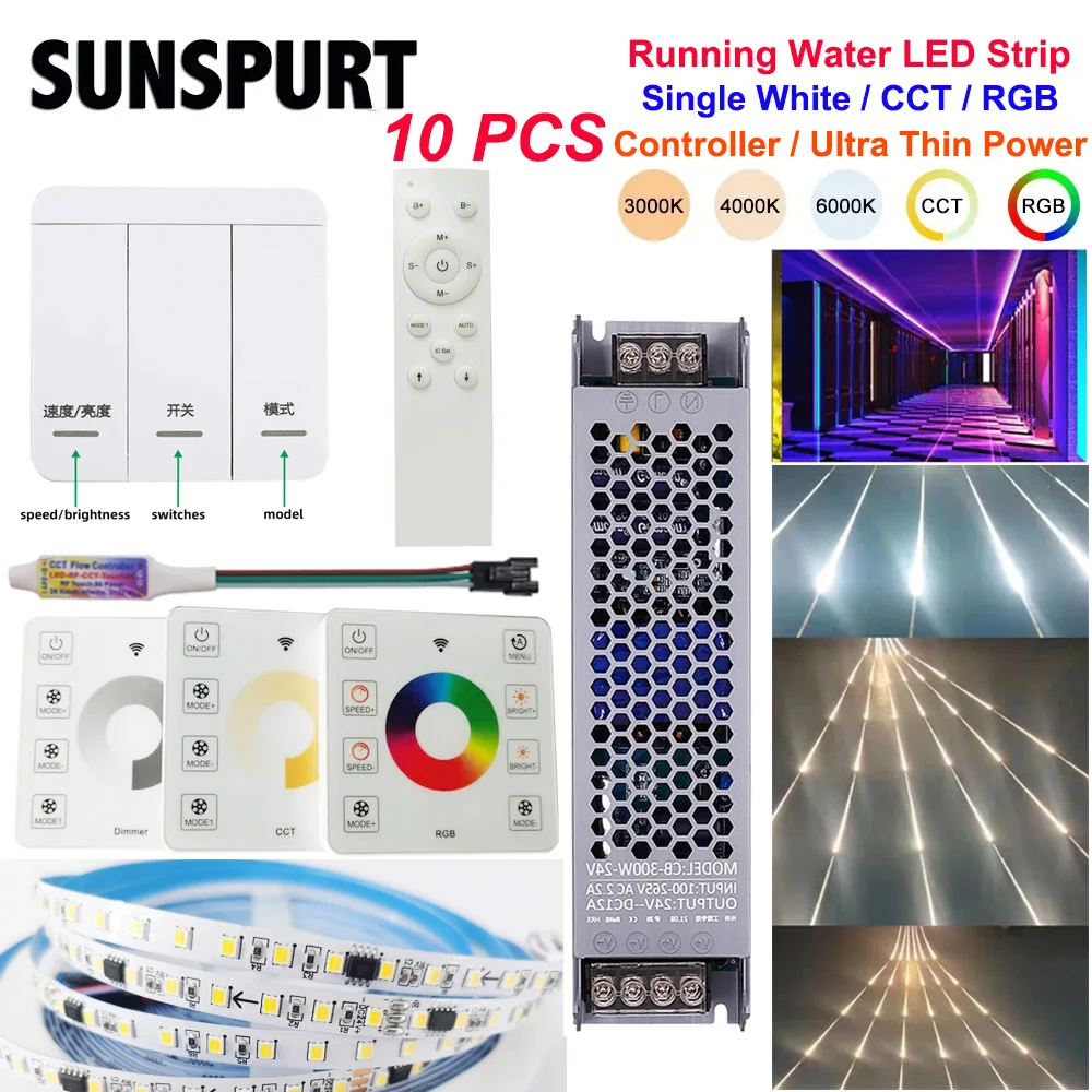 LED Strip Lights for Horse Racing 24V WS2811 1903 120LED/m RGB Running Water Flow 5/10/20m/30M/50M/100M Integrated Linear Canopy
LED Strip Lights for Horse Racing 24V WS2811 1903 120LED/m RGB Running Water Flow 5/10/20m/30M/50M/100M Integrated Linear Canopy