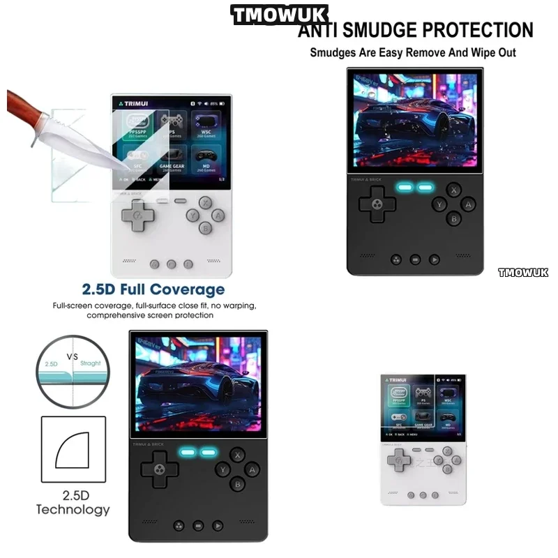 For TRIMUI BRICK Premium 3.2" Screen Protector, 9H Hardness Tempered Glass, Resists Scratches 
For TRIMUI BRICK Premium 3.2" Screen Protector, 9H Hardness Tempered Glass, Resists Scratches