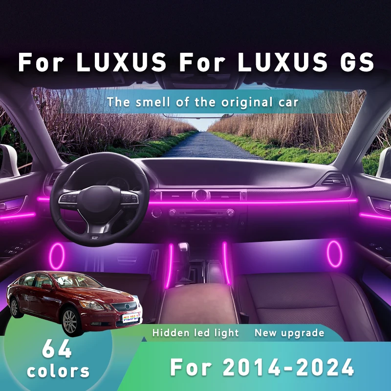 FILIPLI для LEXUS GS 2021, голосовой автомобильный интерьер, светодиодный светильник для настроения, киберпанк, простая установка, автомобильный окружающий свет
FILIPLI для LEXUS GS 2021, голосовой автомобильный интерьер, светодиодный светильник для настроения, киберпанк, простая установка, автомобильный окружающий свет