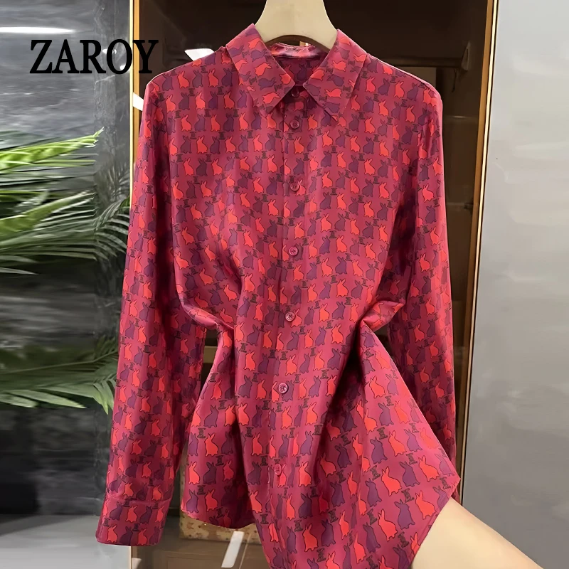 ZAROY Luxury Women Shirt Old Money Aesthetic Female Shirt Summer Autumn Long Sleeve Polo Collar Brand Blouses OL Tops Streetwear
ZAROY Luxury Women Shirt Old Money Aesthetic Female Shirt Summer Autumn Long Sleeve Polo Collar Brand Blouses OL Tops Streetwear