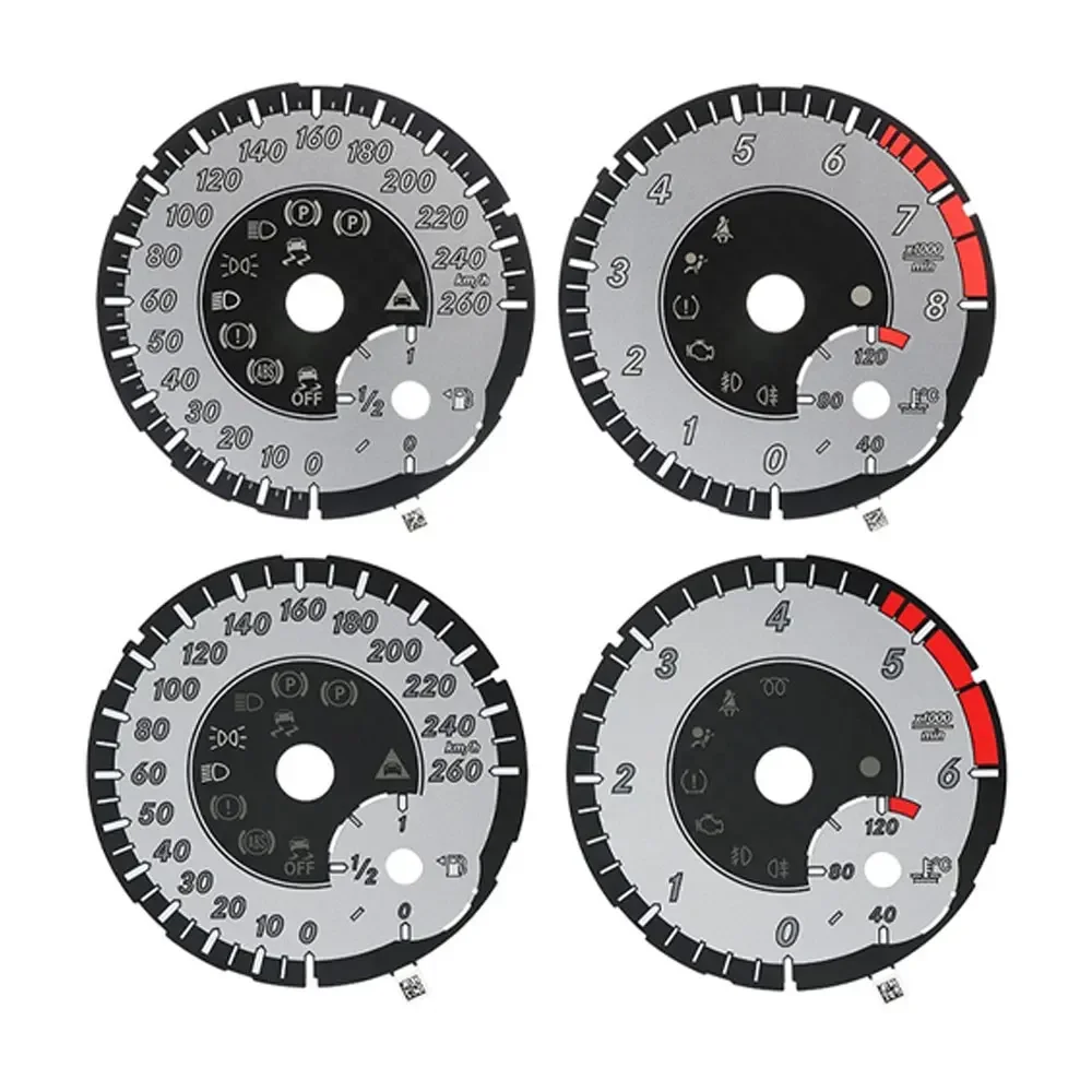 Gauge Face for Mercedes W166 X166 W164 W463 GL350 GL450 ML350 ML450 Instrument Grey / Grey Grid 260KM/H 6000rpm / 8000rpm
Gauge Face for Mercedes W166 X166 W164 W463 GL350 GL450 ML350 ML450 Instrument Grey / Grey Grid 260KM/H 6000rpm / 8000rpm