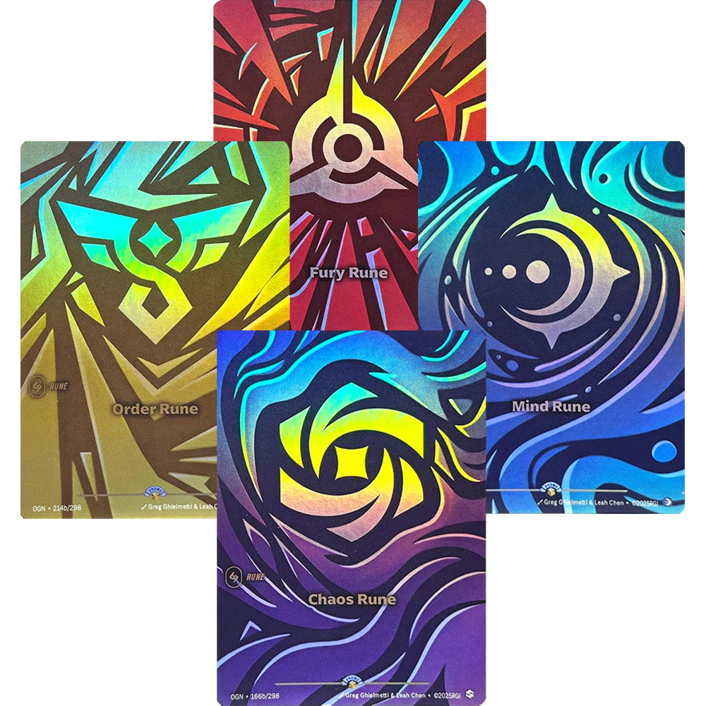 League of Legends DIY 6Pcs Card English ONG Body Rune/Calm Rune/Chaos Rune/Fury Rune/Mind Rune/Order Rune Foil Collection Cards
League of Legends DIY 6Pcs Card English ONG Body Rune/Calm Rune/Chaos Rune/Fury Rune/Mind Rune/Order Rune Foil Collection Cards