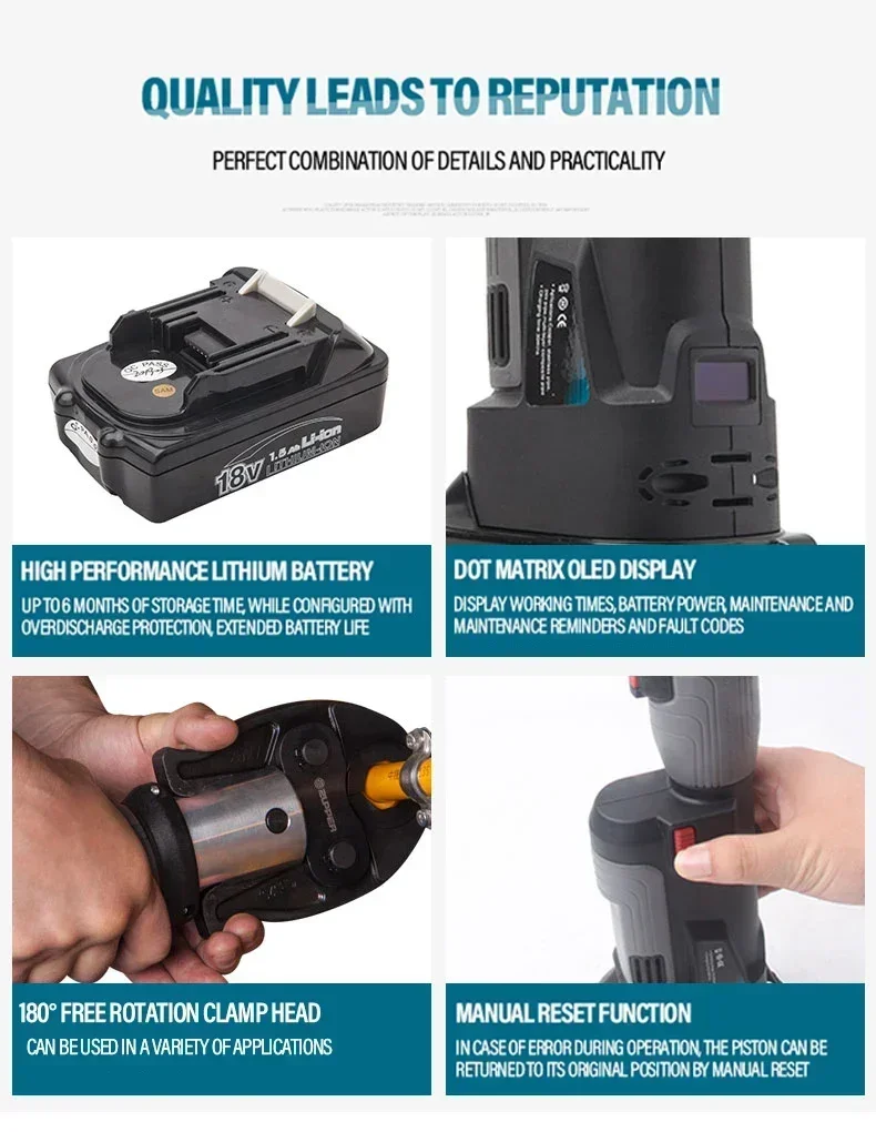 2026/Sample Available Zupper PZ-1930 Hydraulic Press Electric Copper Tool Plumbing Press Tool Cordless Power Tools
2026/Sample Available Zupper PZ-1930 Hydraulic Press Electric Copper Tool Plumbing Press Tool Cordless Power Tools