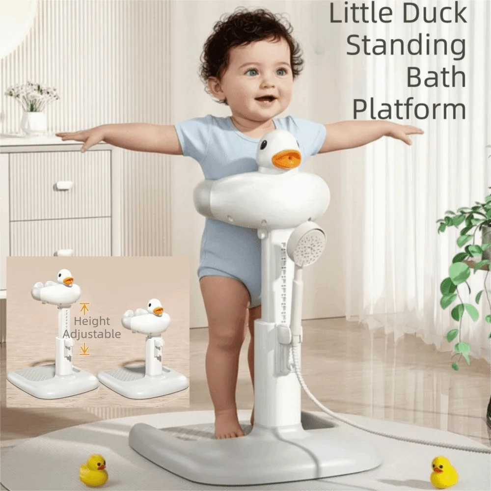 Adjustable Height Baby Standing Bath Tool Duck Cartoon Baby Bath Stand Non-Slip Folding Baby Shower Rack Toddlers
Adjustable Height Baby Standing Bath Tool Duck Cartoon Baby Bath Stand Non-Slip Folding Baby Shower Rack Toddlers