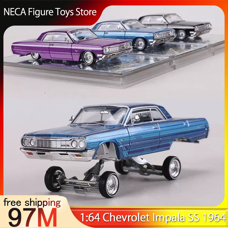 97M 1:64 Chevrolet Impala SS 1964 Lowrider Diecast Model Car With Hydraulic Suspension 3 Colors Toy Gift For Adults & Fans
97M 1:64 Chevrolet Impala SS 1964 Lowrider Diecast Model Car With Hydraulic Suspension 3 Colors Toy Gift For Adults & Fans