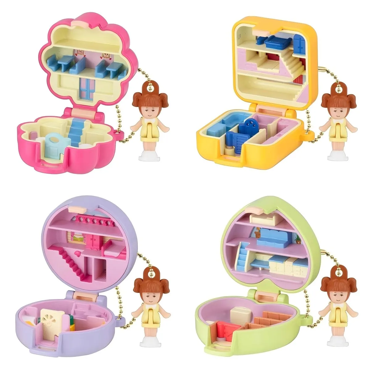 Bandai 4 шт. оригинальные Gashapon iben kino Güven 미ア π2 Polly Pocket Toys для детей, подарок, коллекционная модель, украшения
Bandai 4 шт. оригинальные Gashapon iben kino Güven 미ア π2 Polly Pocket Toys для детей, подарок, коллекционная модель, украшения