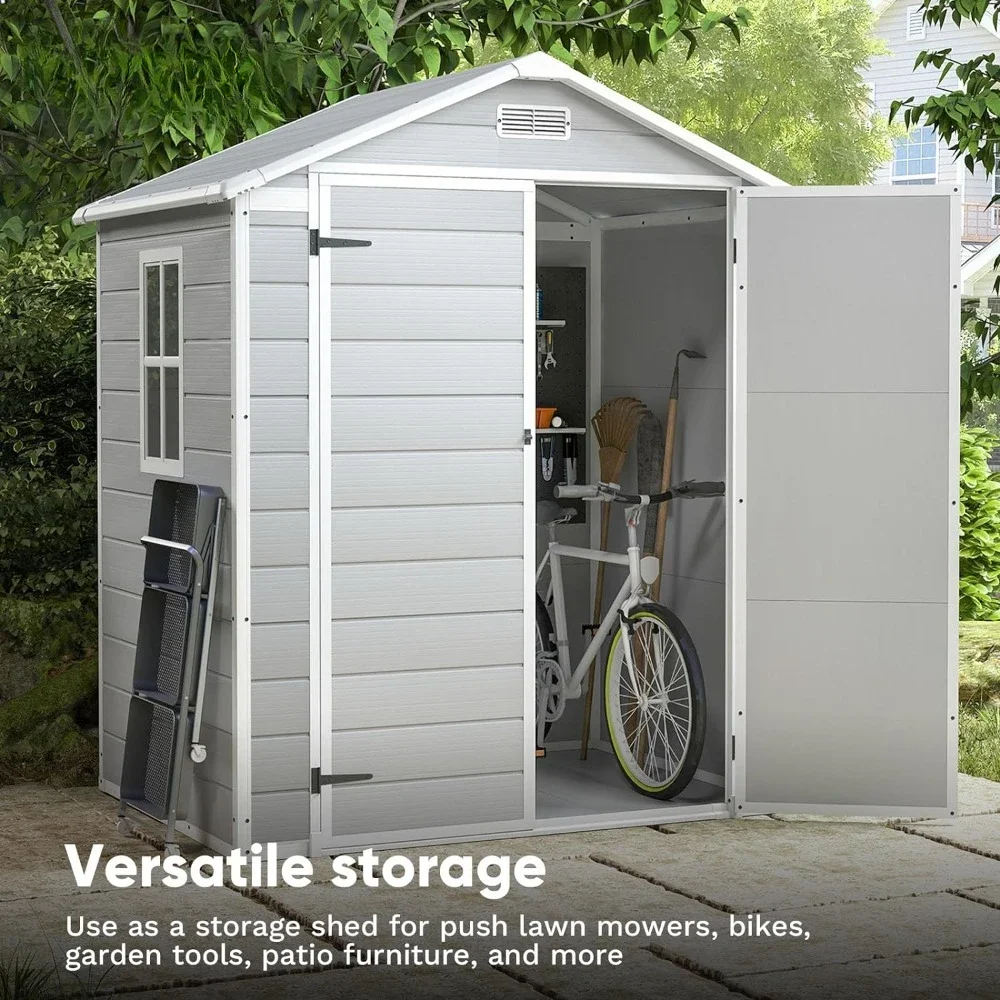 Outdoor Storage Shed-Perfect To Store Patio Furniture, GardenTools Bike Accessories, Lawn Mower 6x4 FT
Outdoor Storage Shed-Perfect To Store Patio Furniture, GardenTools Bike Accessories, Lawn Mower 6x4 FT