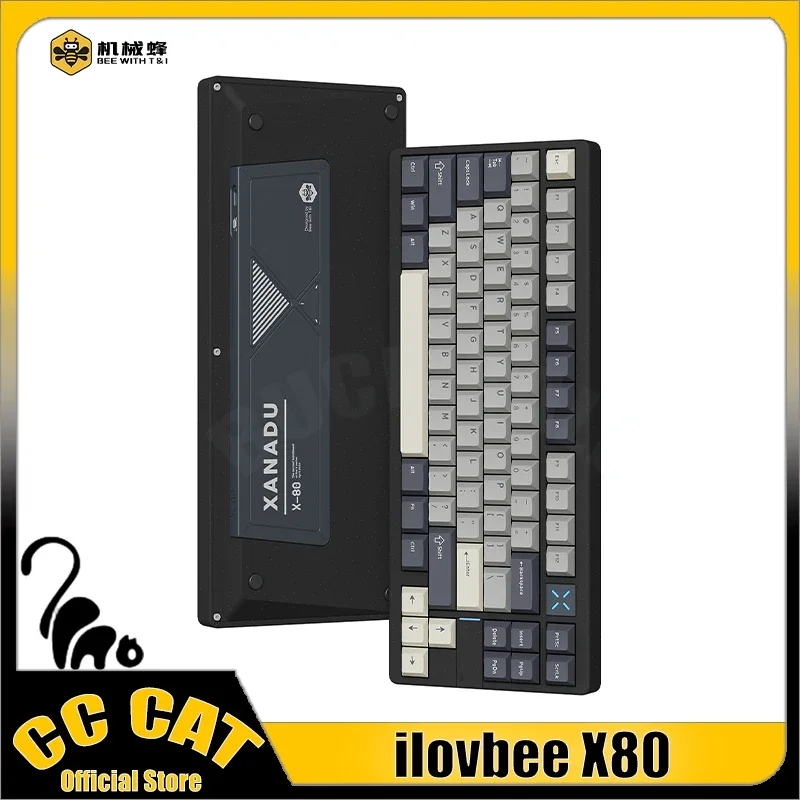 ilovbee X80 Mechanical Keyboard 83Key USB/2.4G/Bluetooth Wireless Keyboard 3mode Aluminum Keyboard Hot Swap Gamer Keyboard Gifts
ilovbee X80 Mechanical Keyboard 83Key USB/2.4G/Bluetooth Wireless Keyboard 3mode Aluminum Keyboard Hot Swap Gamer Keyboard Gifts