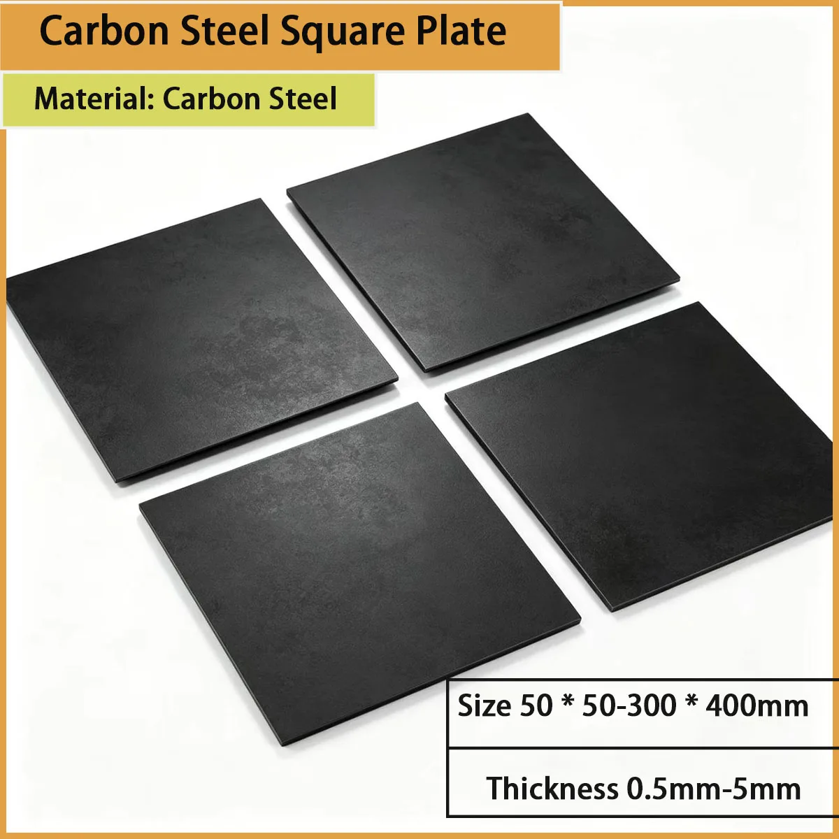 0.5mm-5mm thick carbon steel square plate is used for mechanical bases, equipment pads, hardware brackets, etc
0.5mm-5mm thick carbon steel square plate is used for mechanical bases, equipment pads, hardware brackets, etc