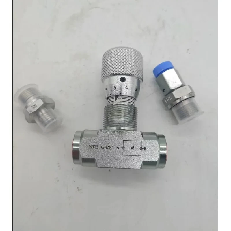 STB-G3/8 Bidirectional Throttle Valve with L08 Connector Hydraulic Restrictor
STB-G3/8 Bidirectional Throttle Valve with L08 Connector Hydraulic Restrictor