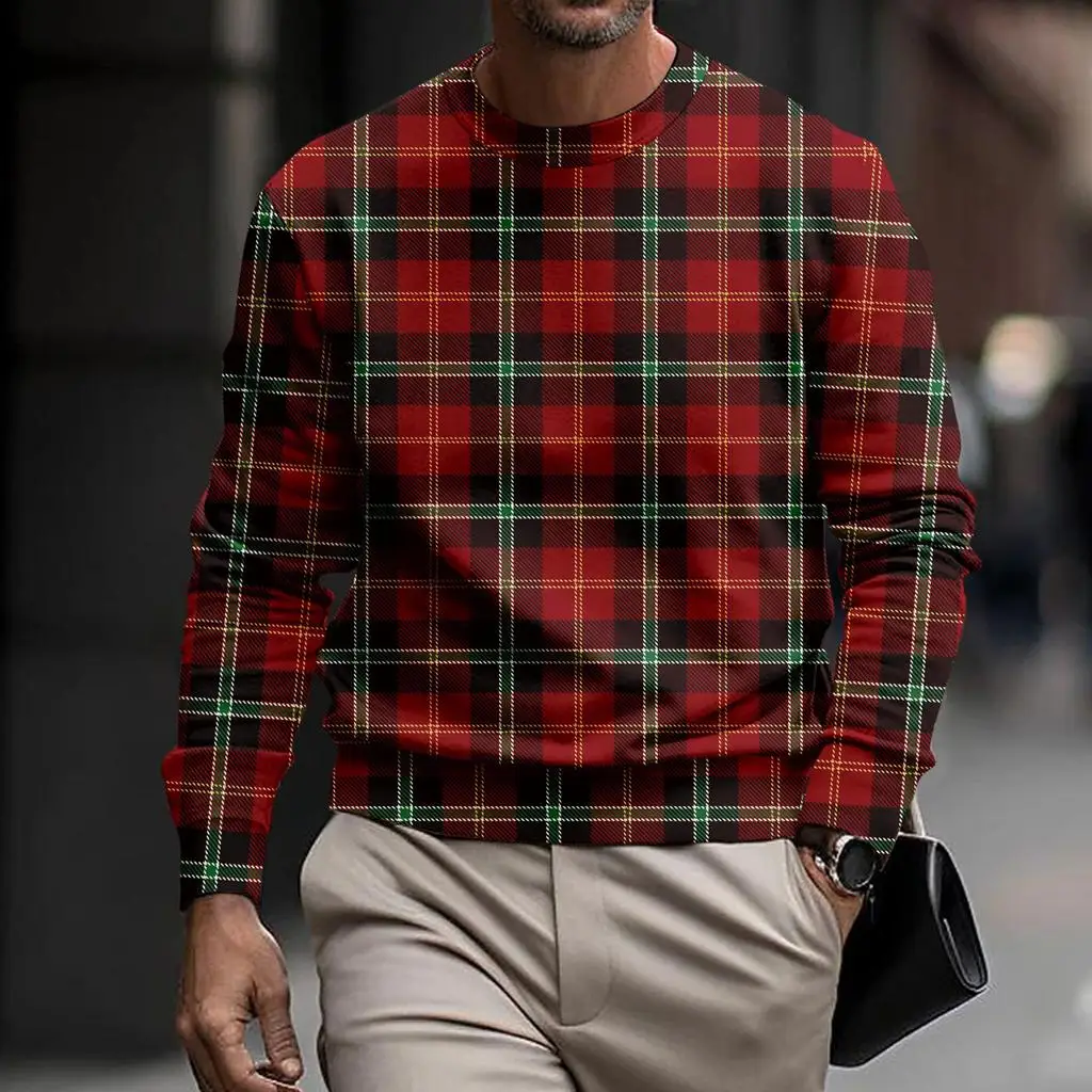 Daily Home Casual Comfortable Round Neck Pullover Versatile Classic Plaid Printed Long Sleeved Sweatshirt ME1
Daily Home Casual Comfortable Round Neck Pullover Versatile Classic Plaid Printed Long Sleeved Sweatshirt ME1