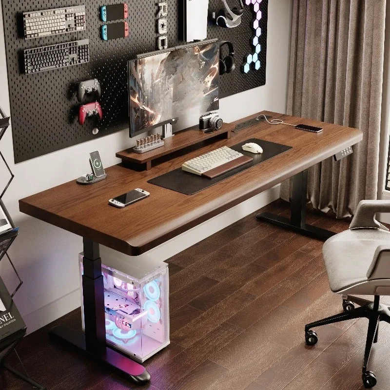 Электрический подъемный стол для киберспорта из массива дерева, компьютерный стол с электроприводом
Электрический подъемный стол для киберспорта из массива дерева, компьютерный стол с электроприводом