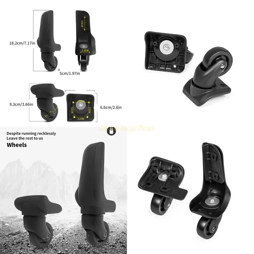 X90D 4Pcs Practical Luggage Replacement Universal Spinner Suitcase Casters Accesory For Smooth Travel Experience
X90D 4Pcs Practical Luggage Replacement Universal Spinner Suitcase Casters Accesory For Smooth Travel Experience