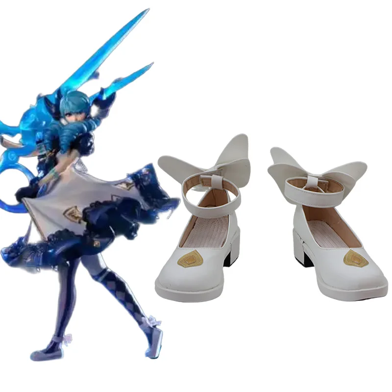 Gwen Game LOL The Hallowed Seamstress Gwen Cosplay Shoes White Handmade Boots Faux Leather Carnival Party Halloween
Gwen Game LOL The Hallowed Seamstress Gwen Cosplay Shoes White Handmade Boots Faux Leather Carnival Party Halloween