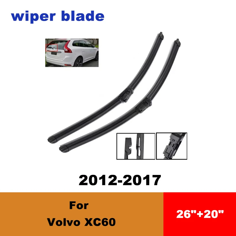 For Volvo XC60 2012-2017 car front wiper blades silent wiper blades soft rubber windshield wipers accessories
For Volvo XC60 2012-2017 car front wiper blades silent wiper blades soft rubber windshield wipers accessories