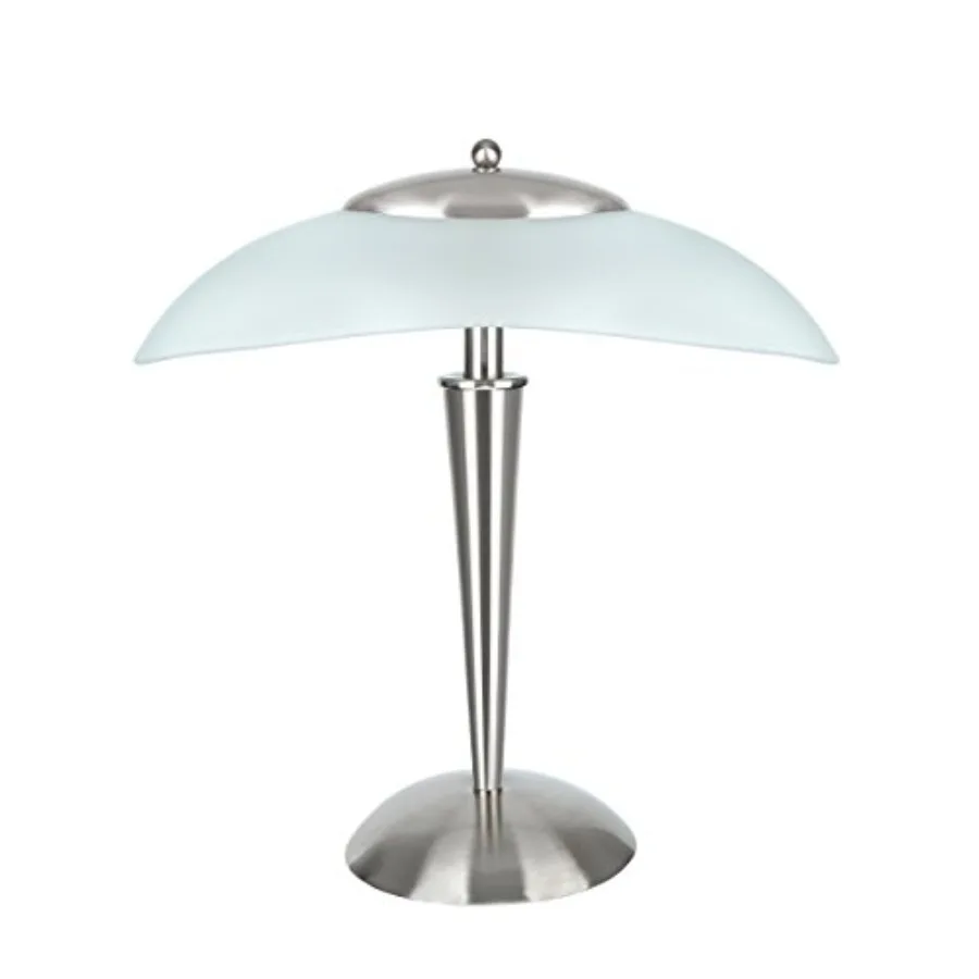 Satin Nickel 40108-8 17 3/4" High Modern Metal Desk Touch Sensor Finish with Glass Lamp Shade 16 1/2" Wide
Satin Nickel 40108-8 17 3/4" High Modern Metal Desk Touch Sensor Finish with Glass Lamp Shade 16 1/2" Wide