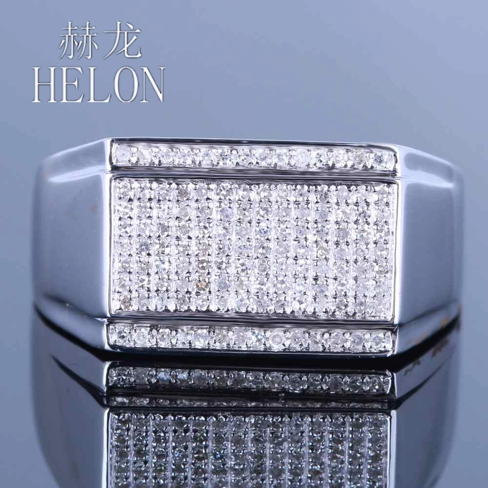HELON 0.5ct Diamonds Men Ring Sterling Silver 925 Round Natural Diamond Engagement Ring Men Wedding Band Fine Jewelry
HELON 0.5ct Diamonds Men Ring Sterling Silver 925 Round Natural Diamond Engagement Ring Men Wedding Band Fine Jewelry