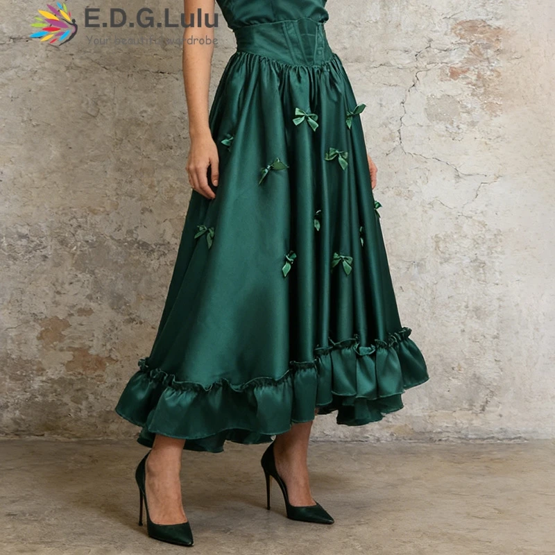 EDGLuLu Fashion Fish Bone Waist Cinching Black White Long Skirt 2026 Spring Splicing 3d Bow Irregular Ruffle Long Skirt 0509
EDGLuLu Fashion Fish Bone Waist Cinching Black White Long Skirt 2026 Spring Splicing 3d Bow Irregular Ruffle Long Skirt 0509