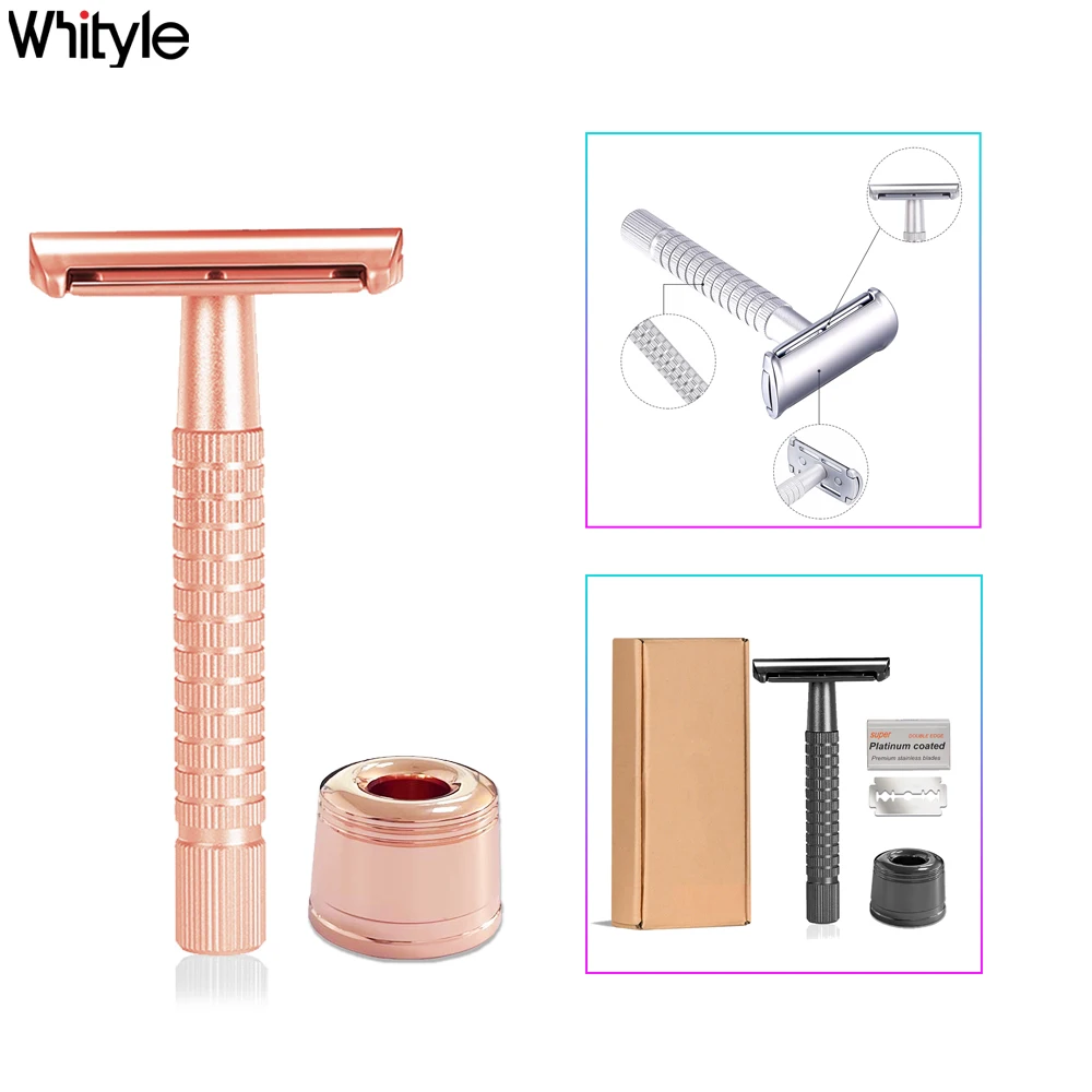 Whityle 05TS Safety Razor For Men with Holder Stand Classical Double Edge 5 Advanced Blades Shaving Shaver with Base For Man
Whityle 05TS Safety Razor For Men with Holder Stand Classical Double Edge 5 Advanced Blades Shaving Shaver with Base For Man
