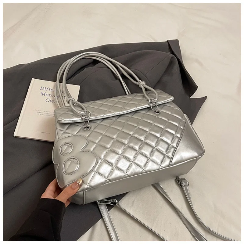 Luxury Plaid Shoulder Bags Women College Style Diamond Pattern Textured Briefcase Backpacks Large Capacity Underarm Handbags
Luxury Plaid Shoulder Bags Women College Style Diamond Pattern Textured Briefcase Backpacks Large Capacity Underarm Handbags