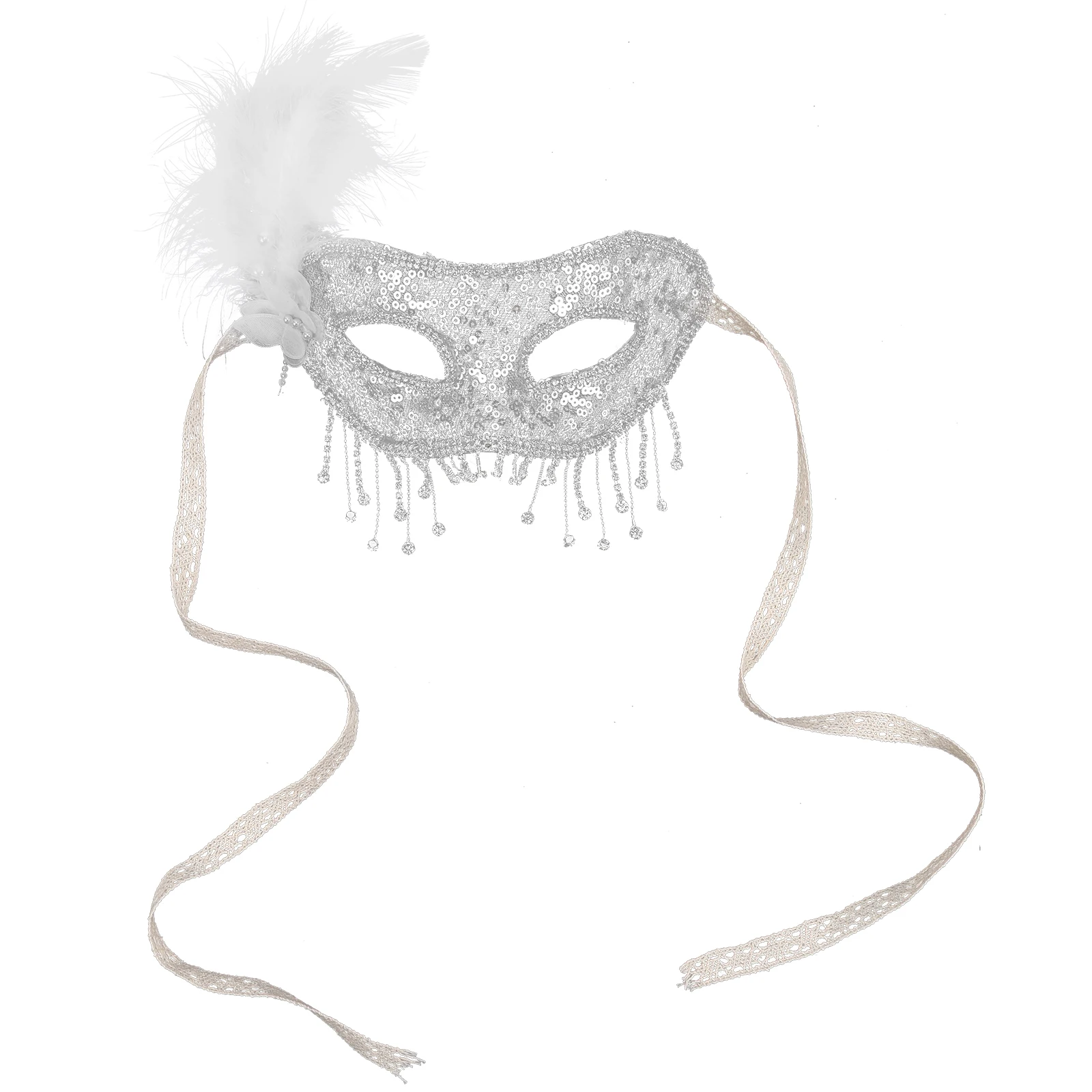 Ancient Style Veil Mask Half Face Masquerade Masks Women Men Costume Party Carnival Accessories Ethereal White Design Glitter
Ancient Style Veil Mask Half Face Masquerade Masks Women Men Costume Party Carnival Accessories Ethereal White Design Glitter