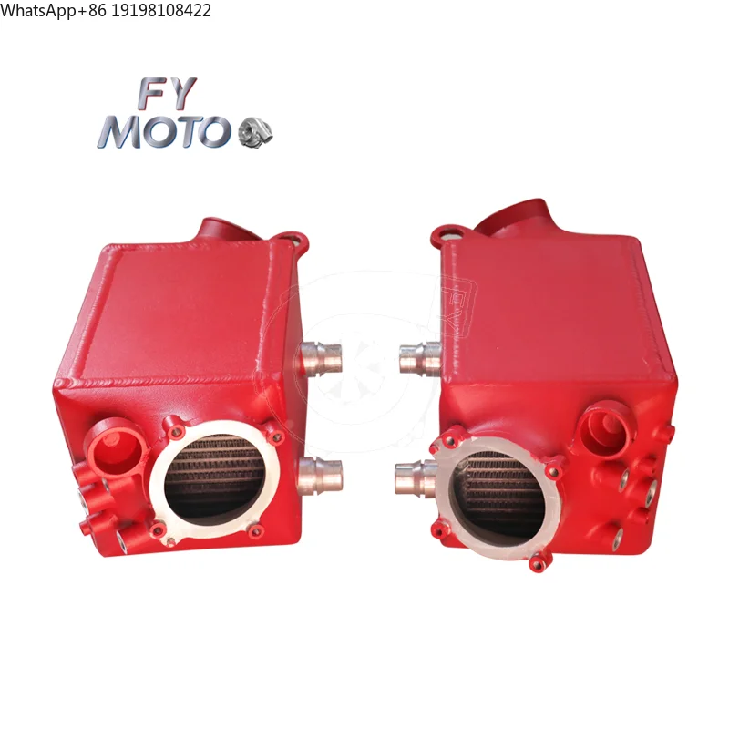 Красный воздушный интеркулер с двойной зарядкой для BMW S63 F10 M5 и F06/F12/F13 M6 с увеличенным размером ядра
Красный воздушный интеркулер с двойной зарядкой для BMW S63 F10 M5 и F06/F12/F13 M6 с увеличенным размером ядра