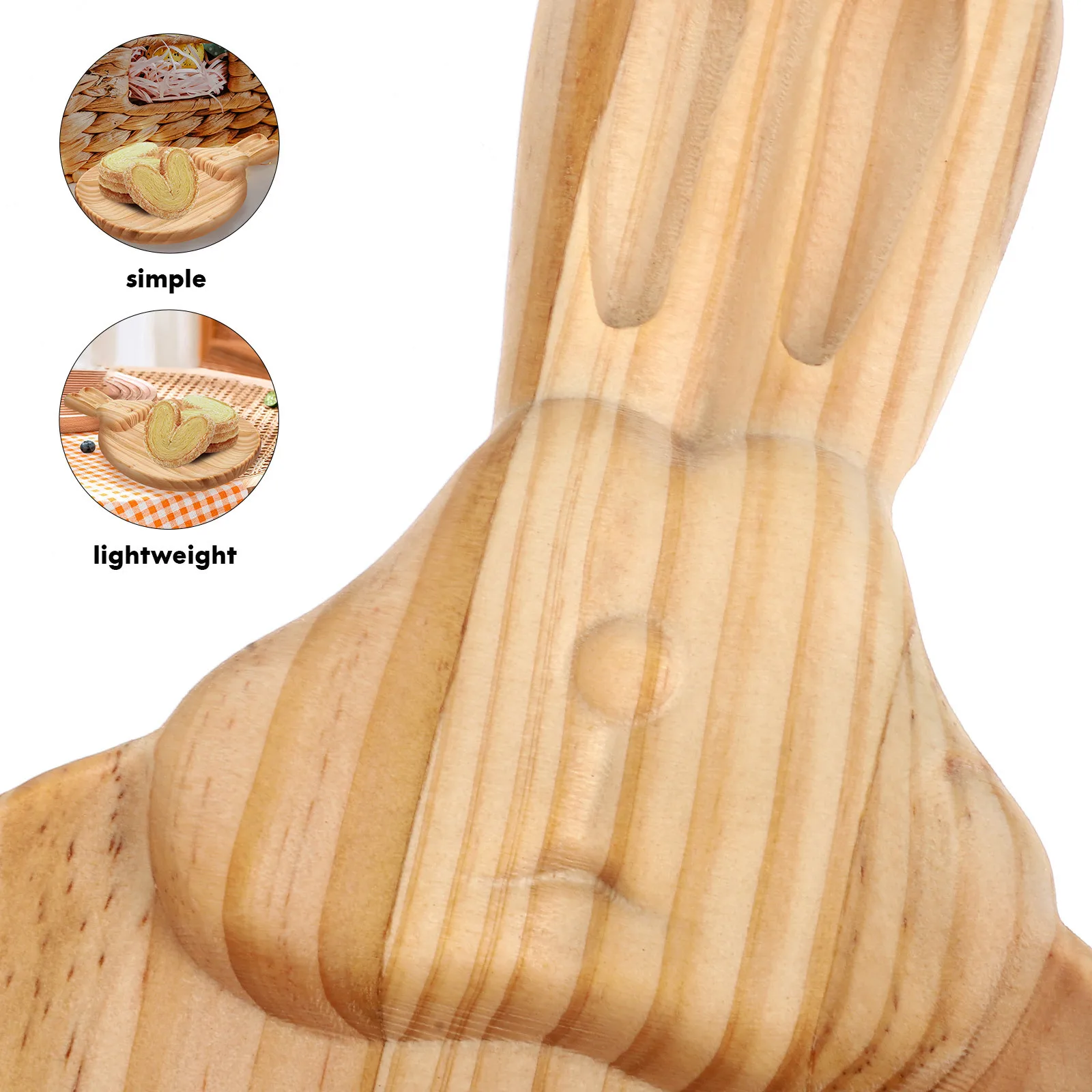 Easter Serving Tray Cute Rabbit Shape Snack Plate Bread Fruit Tray Decorative Food Serving Platter Wood Trays 
Easter Serving Tray Cute Rabbit Shape Snack Plate Bread Fruit Tray Decorative Food Serving Platter Wood Trays