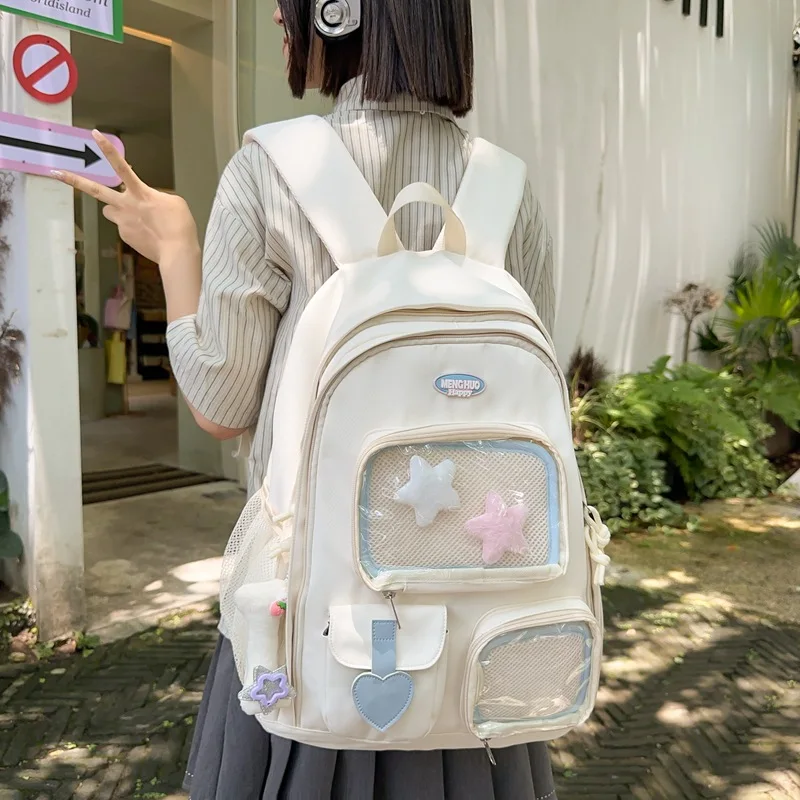 Lovely Love Heart Ita Mochila Contrast Large Capacity Mochilas Mujer School Bag More Than A Pocket Backpack Student Backpacks
Lovely Love Heart Ita Mochila Contrast Large Capacity Mochilas Mujer School Bag More Than A Pocket Backpack Student Backpacks