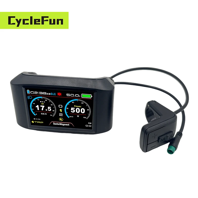 TFT 750C Ebike Display APT Speedometer for Sabvoton Controller SVMC-APT Series 48V 60V 72V BLDC Electric Bike Bicycle
TFT 750C Ebike Display APT Speedometer for Sabvoton Controller SVMC-APT Series 48V 60V 72V BLDC Electric Bike Bicycle