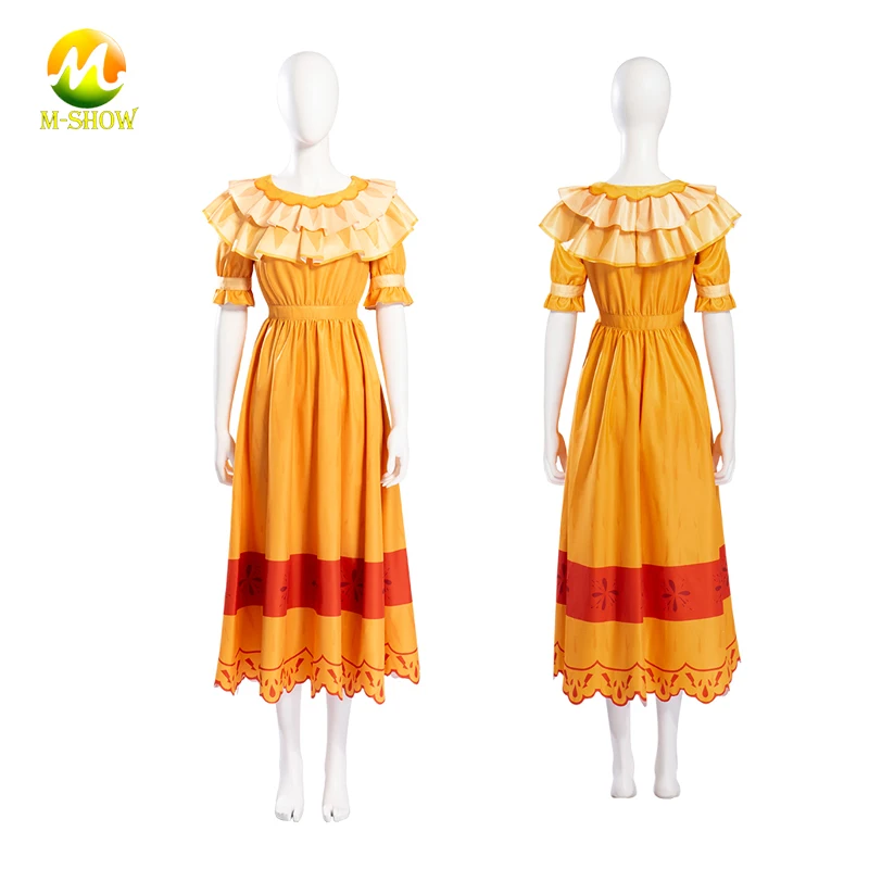 Magic House Pepa Madrigal Cosplay Costume Dress Encanto Adult Costume Princess Dress Outfit with Earring for Women Girls Any Siz
Magic House Pepa Madrigal Cosplay Costume Dress Encanto Adult Costume Princess Dress Outfit with Earring for Women Girls Any Siz